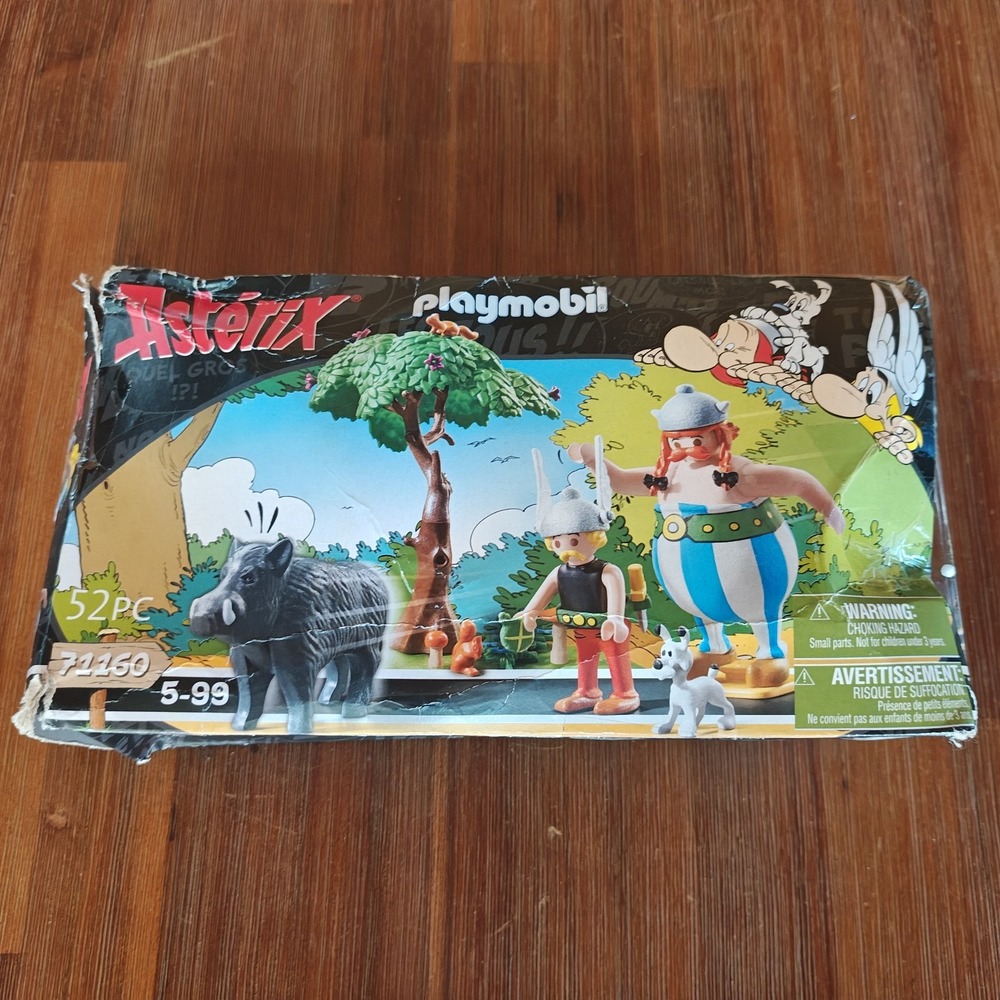New Sealed Playmobil 71160 Asterix: Wild Boar Hunting [Very Damaged Box]‎ C2